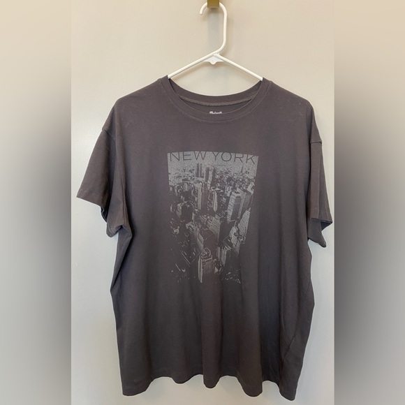 Madewell NYC Oversized Graphic Tee, Size L - Picture 5 of 9